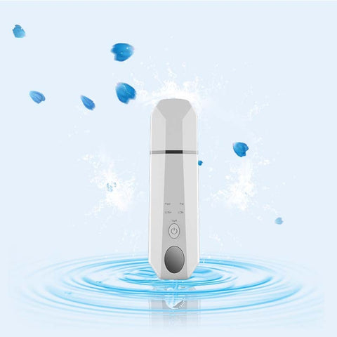 Ultrasonic pore cleaner household blackhead remover red and blue