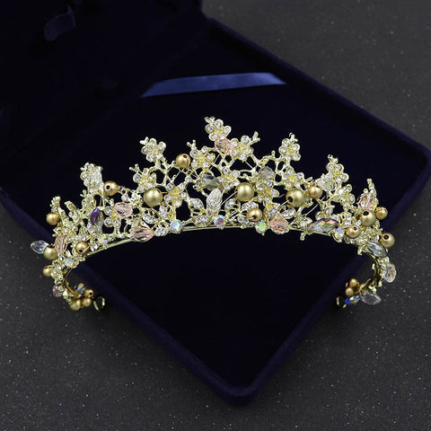 Bridal Golden Headband Hair Accessory Crown