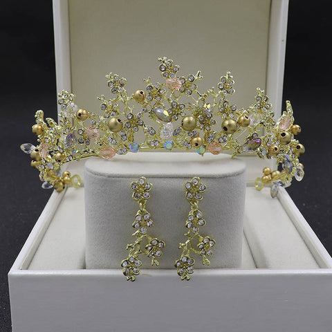 Bridal Golden Headband Hair Accessory Crown