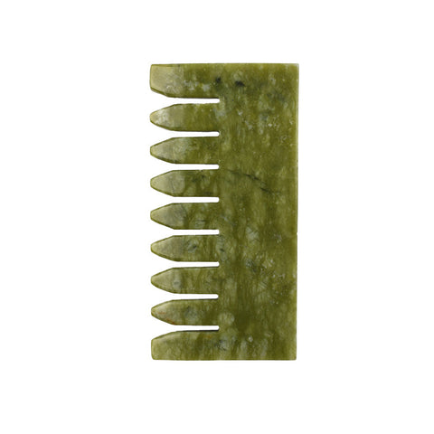 Jade Comb Crystal Head Massage Comb Meridian Comb