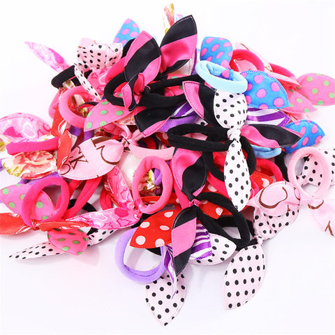 Bunny Ears Hair Tie Head Rope Rubber Band Korea Hair Tie